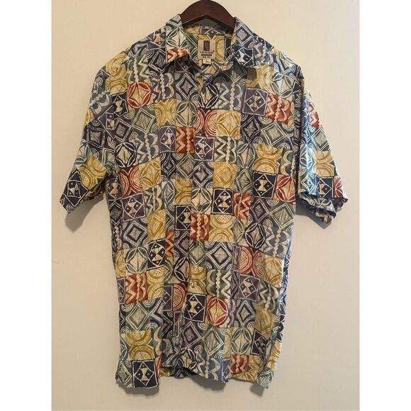 VTG Tori Richard Honolulu Men’s Multicolor Hawaiian Button-Down Shirt - Large - Picture 1 of 7